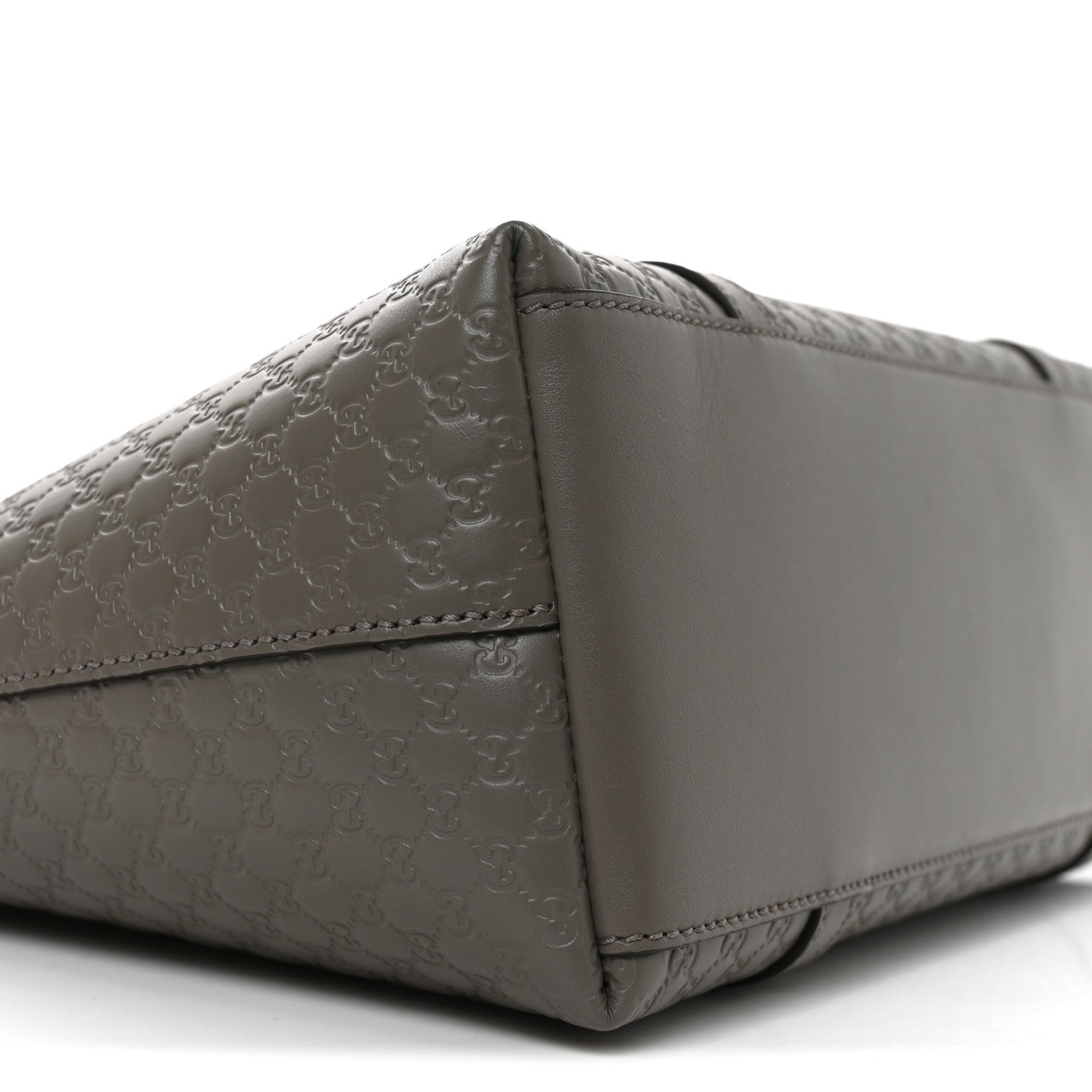 Soft Microguccissima Small Zippered Satchel Loess