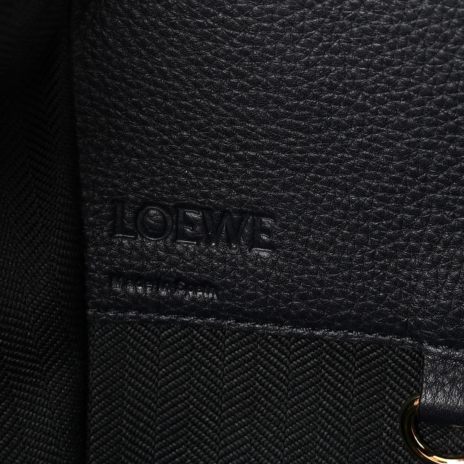 Calfskin Large Hammock Shoulder Bag Midnight Blue Black