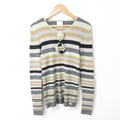 Chanel 01P Flowe Corsage Border Knit Sweater