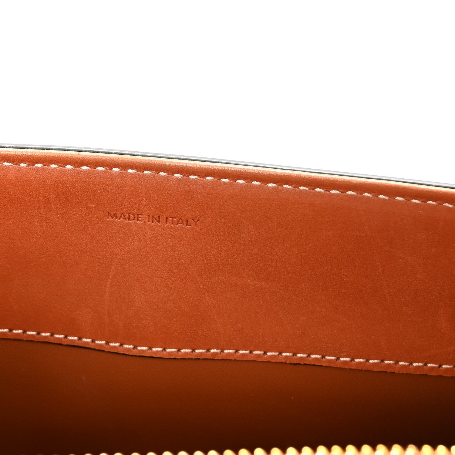 Satinated Calfskin Small 16 Top Handle Bag Tan
