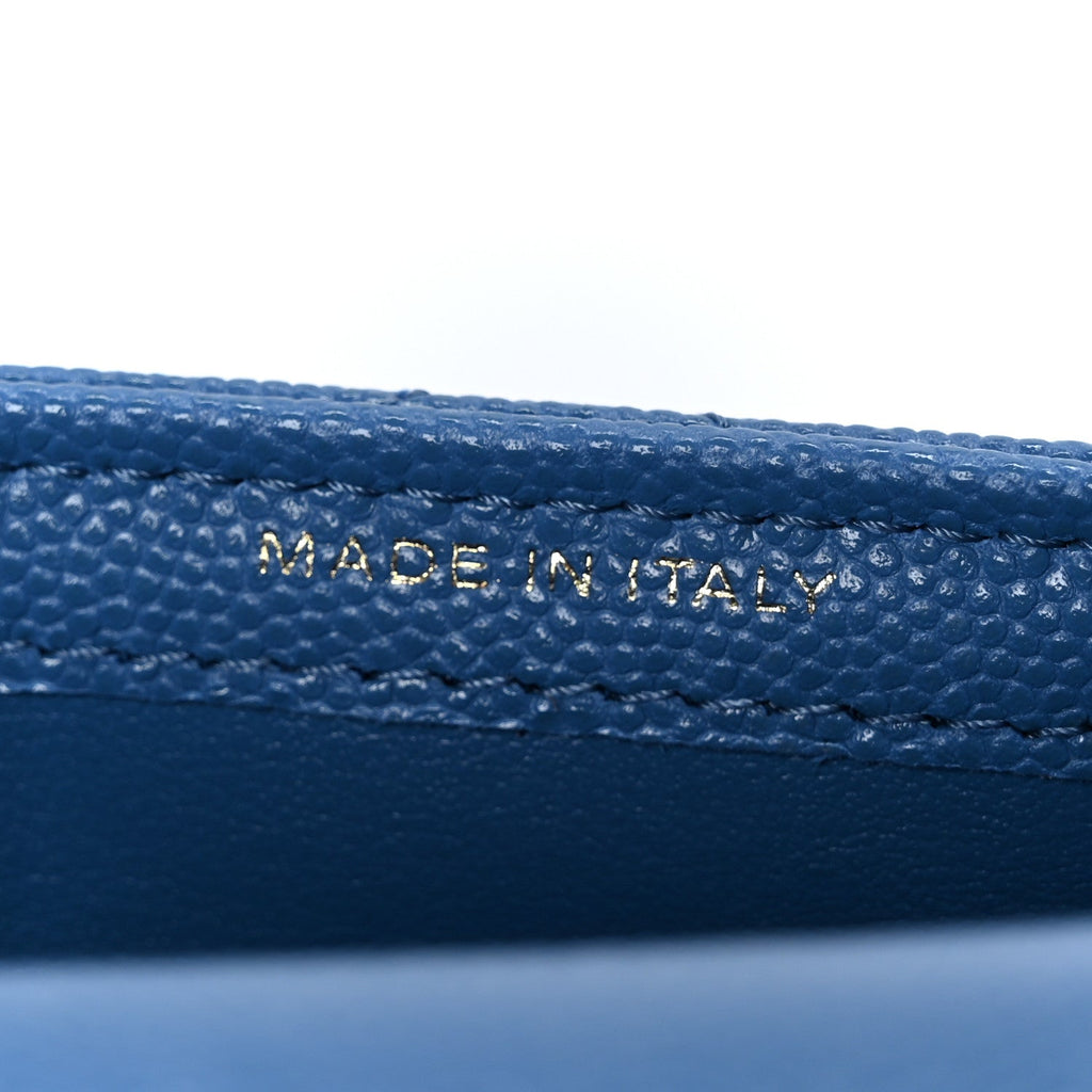 Caviar Quilted Classic Phone Holder Blue