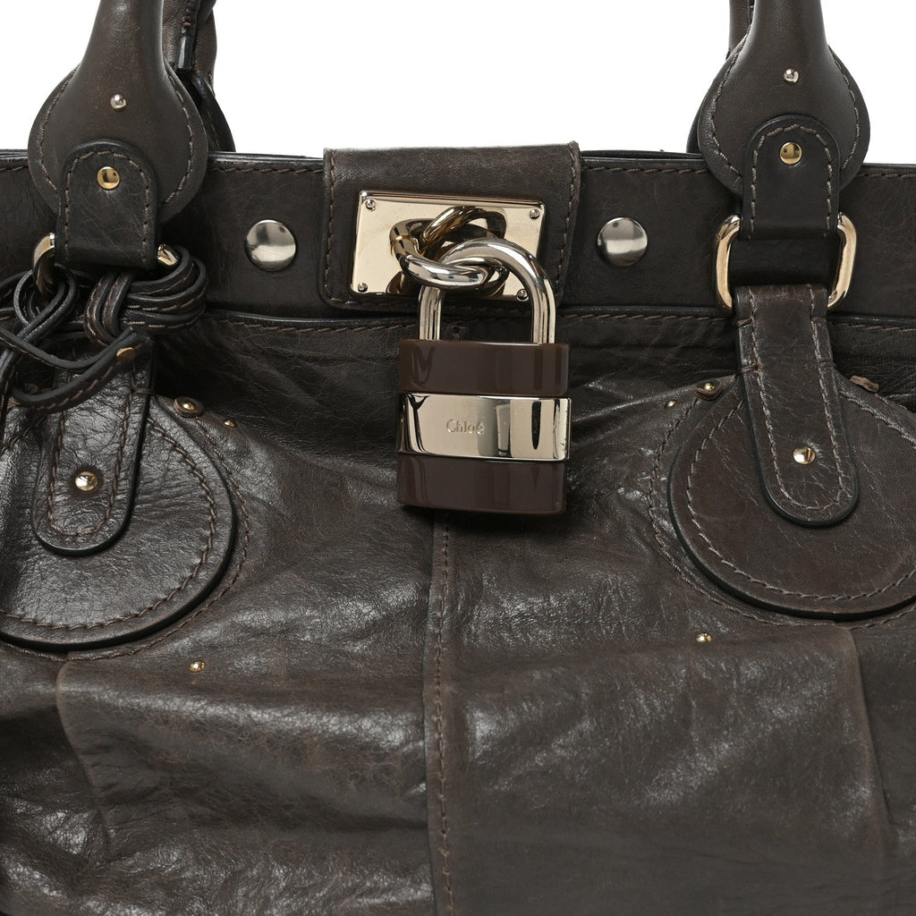 Calfskin Paddington Tote Grey