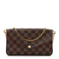 Damier Ebene Pochette Felicie Chain Wallet