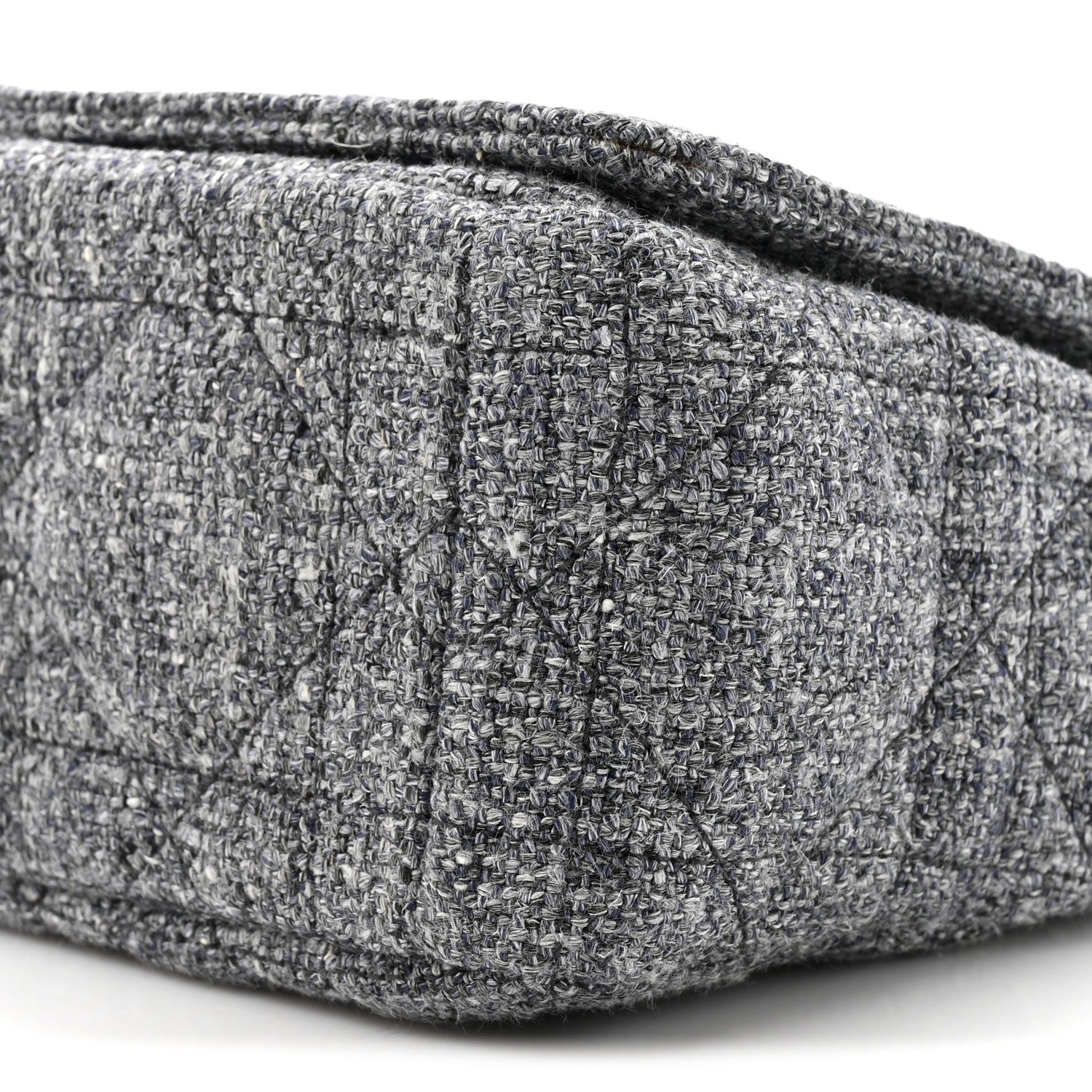 Tweed Macrocannage Medium Caro Bag Black