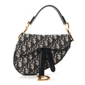Oblique Mini Saddle Bag Blue