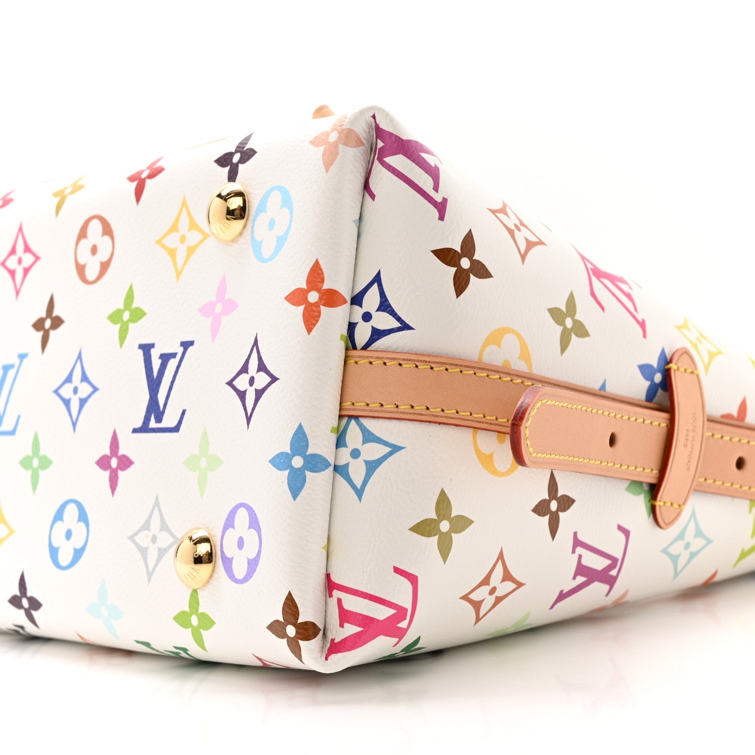 LV x TM Monogram Multicolor CarryAll PM White
