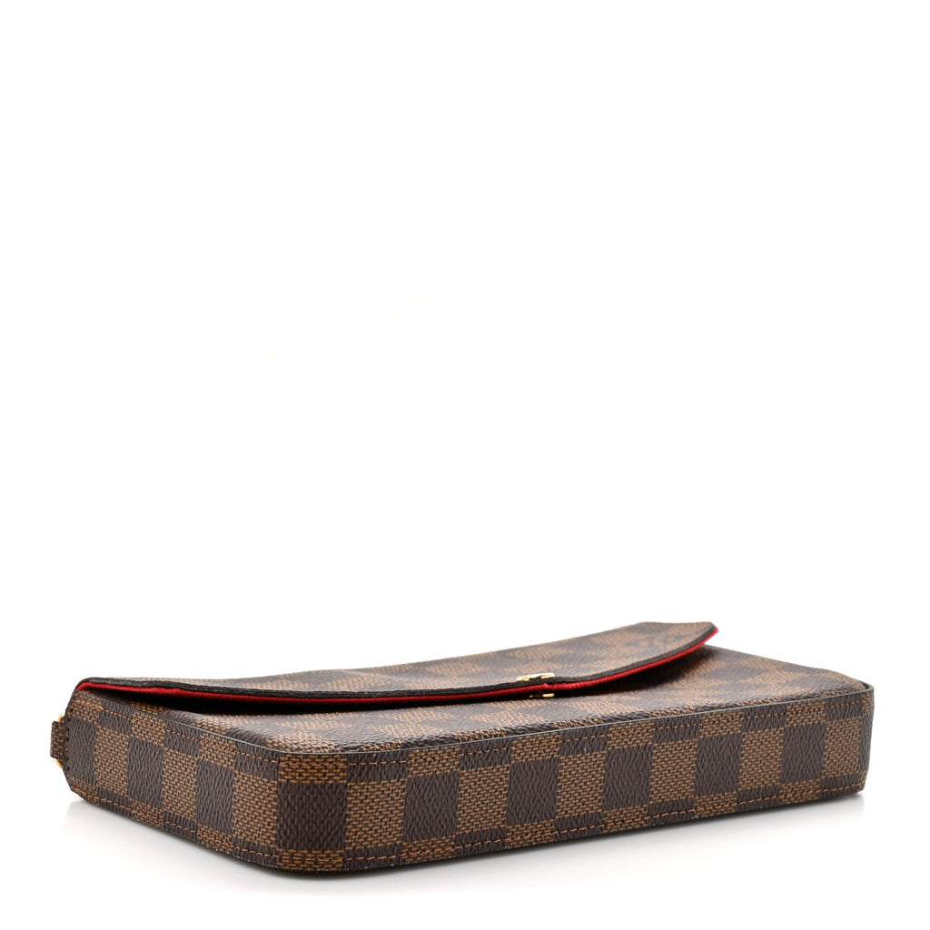Damier Ebene Pochette Felicie Chain Wallet