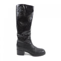 Chanel G37985Y55400 Shiny Calfskin Boots