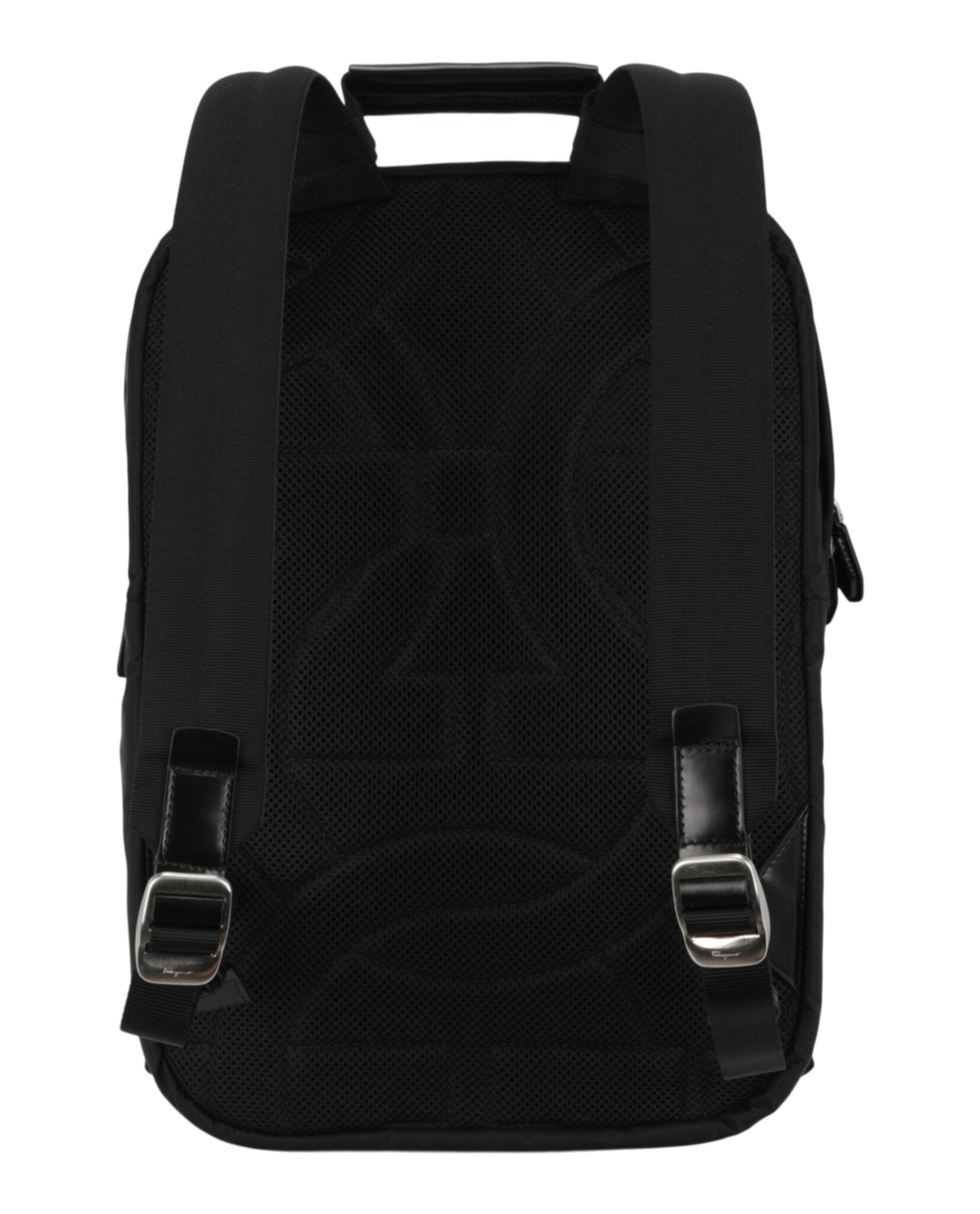 Ferragamo Mens Nylon Gancini Technical Backpack