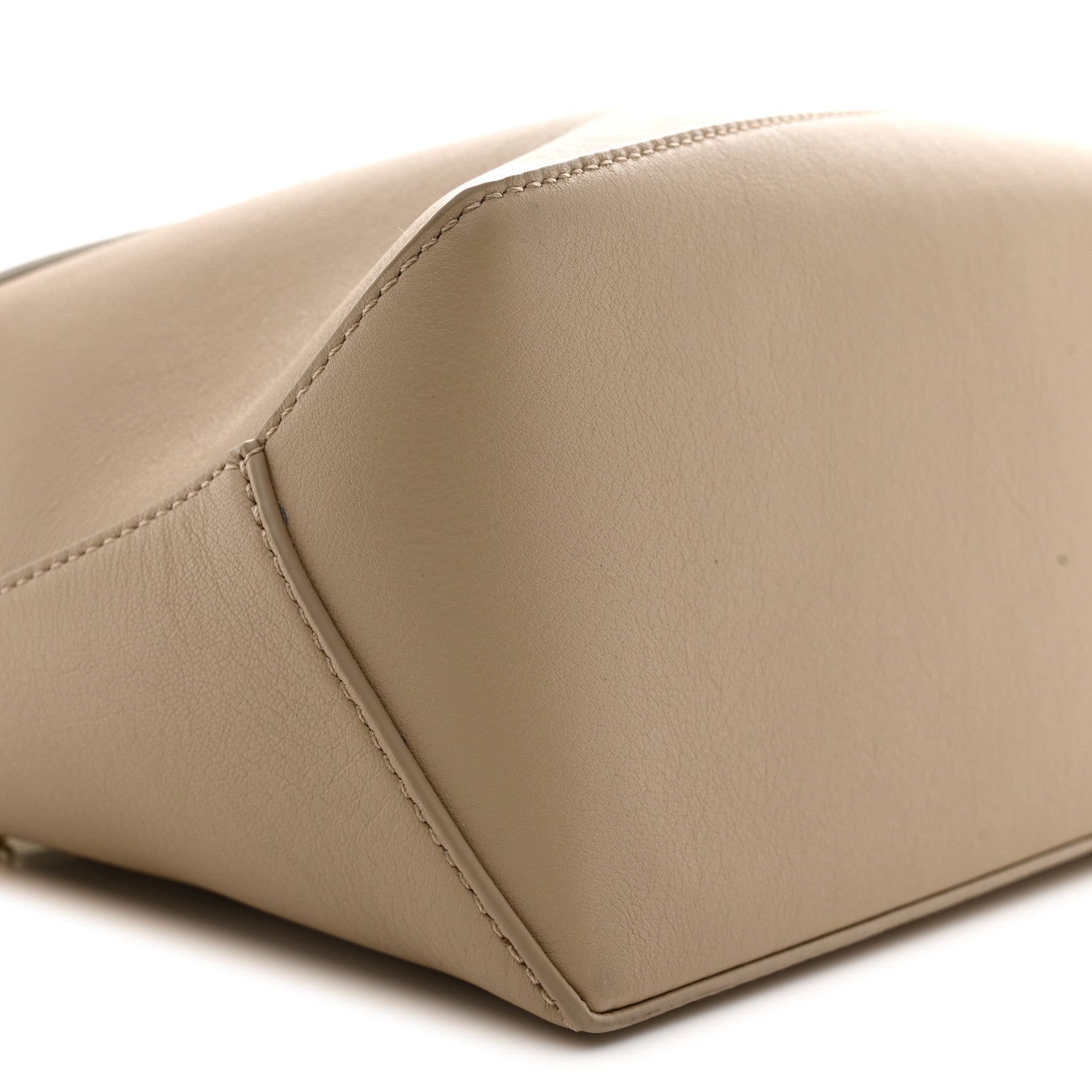 Classic Calfskin Small Puzzle Edge Bag Soft White Paper Craft