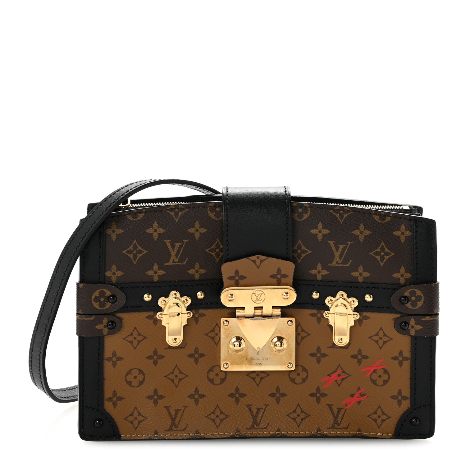 Reverse Monogram Trunk Clutch