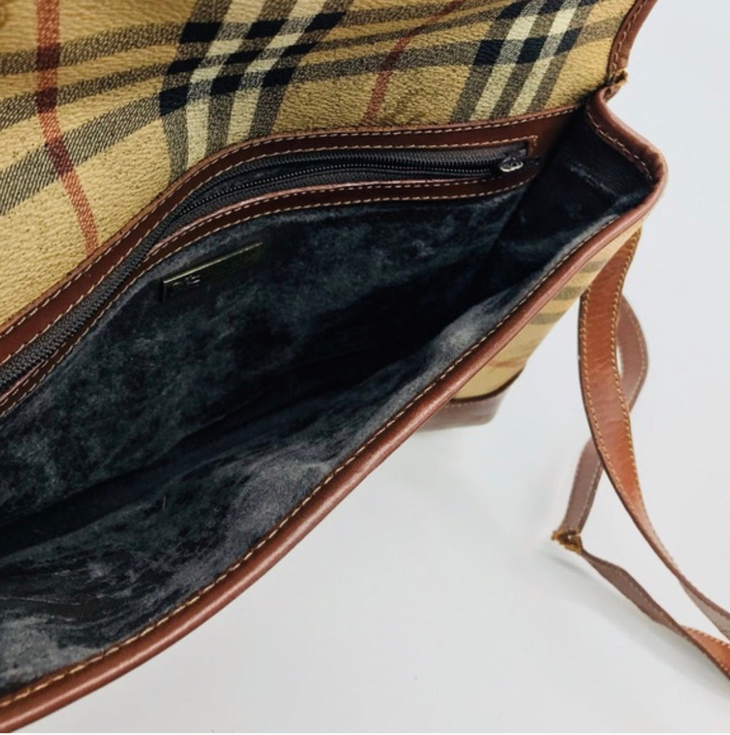 BURBERRY Nova Check Shoulder Bag