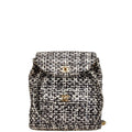 Chanel Coco Mark Matelassé Tweed Backpack