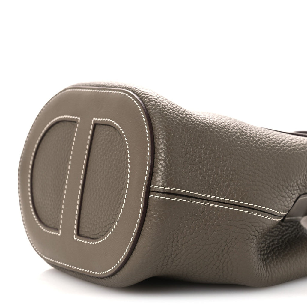 Taurillon Clemence Swift In-The-Loop 18 Bag Etoupe