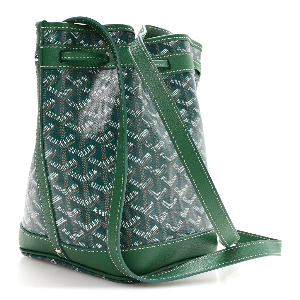 Goyardine Petit Flot Bucket Bag PM Green