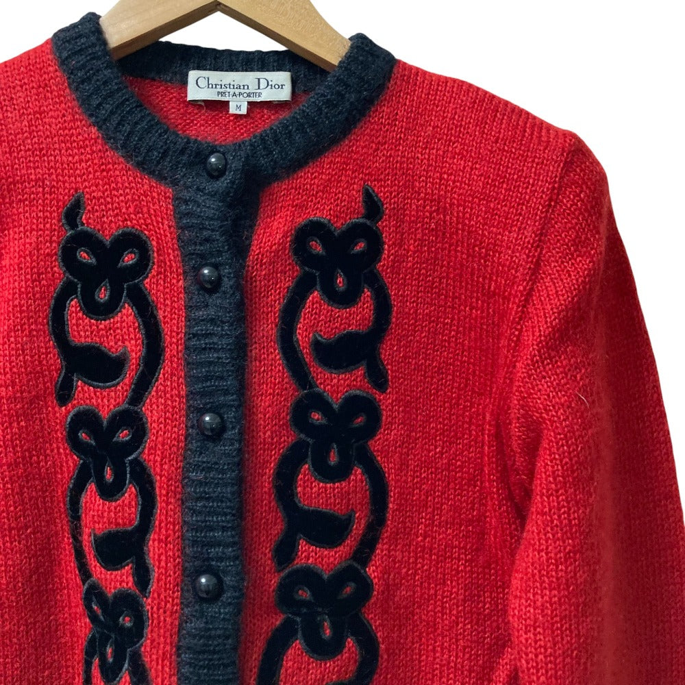 Christian Dior Piping Wool Cardigan