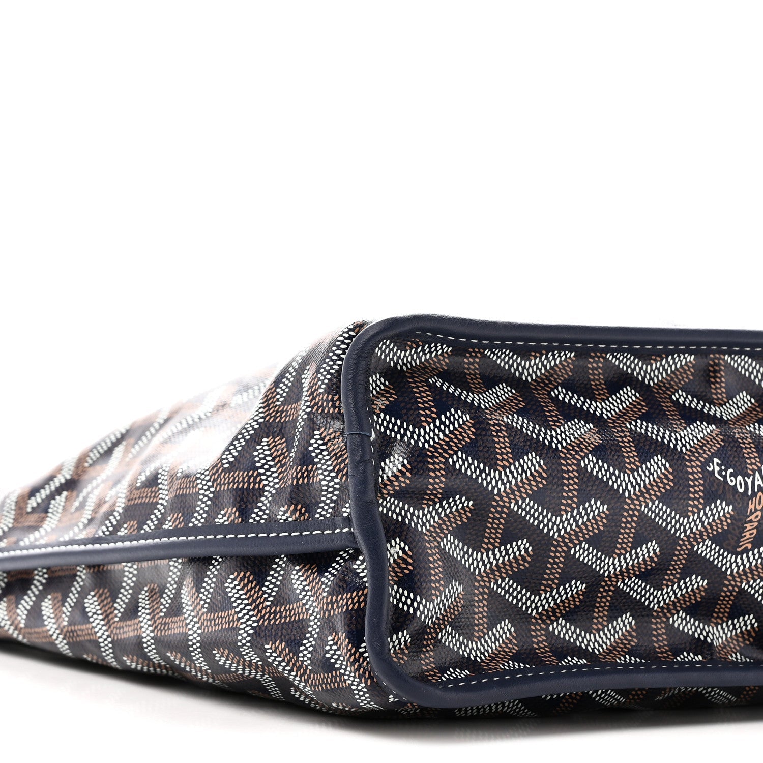 Goyardine Reversible Mini Anjou Navy