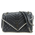 Saint Laurent Envelope Leather Shoulder Bag