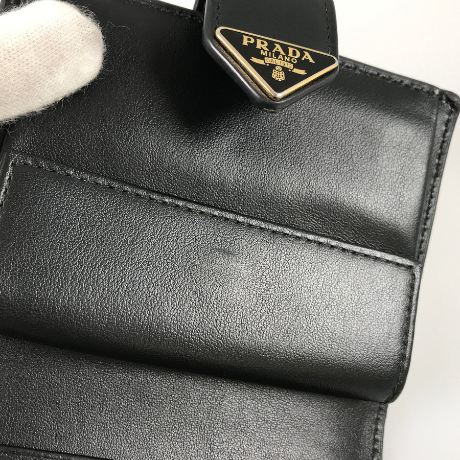 PRADA Saffiano tab Bifold wallet