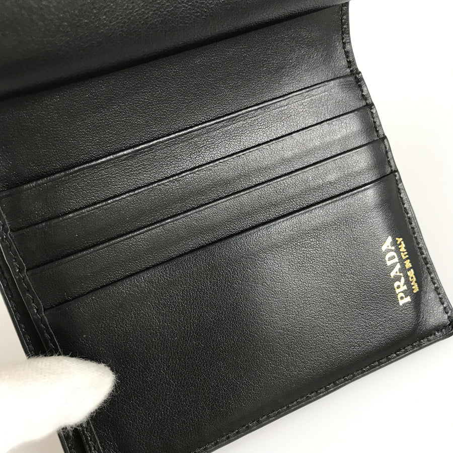 PRADA Saffiano tab Bifold wallet