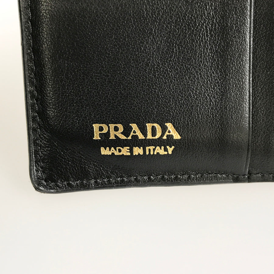 PRADA Saffiano tab Bifold wallet
