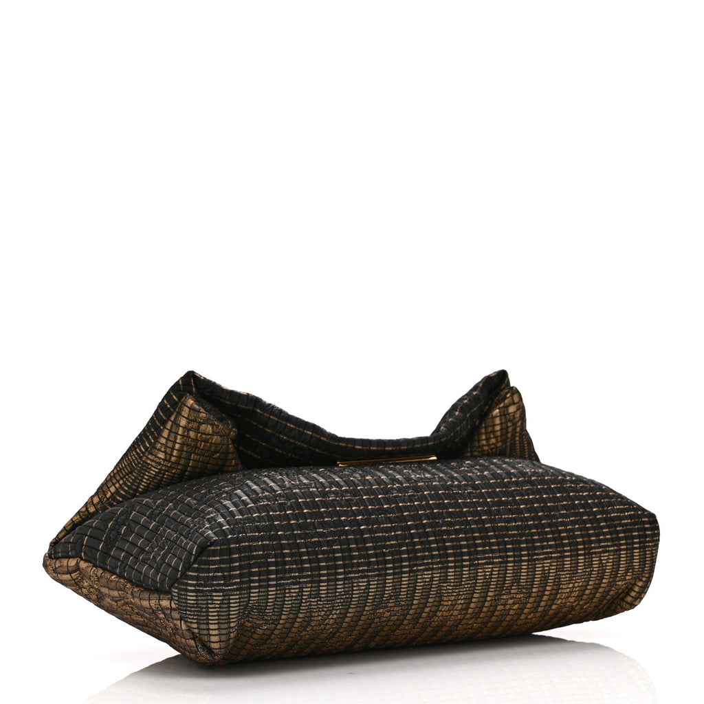 Jacquard Quilted Monogram Altair Clutch Bronze