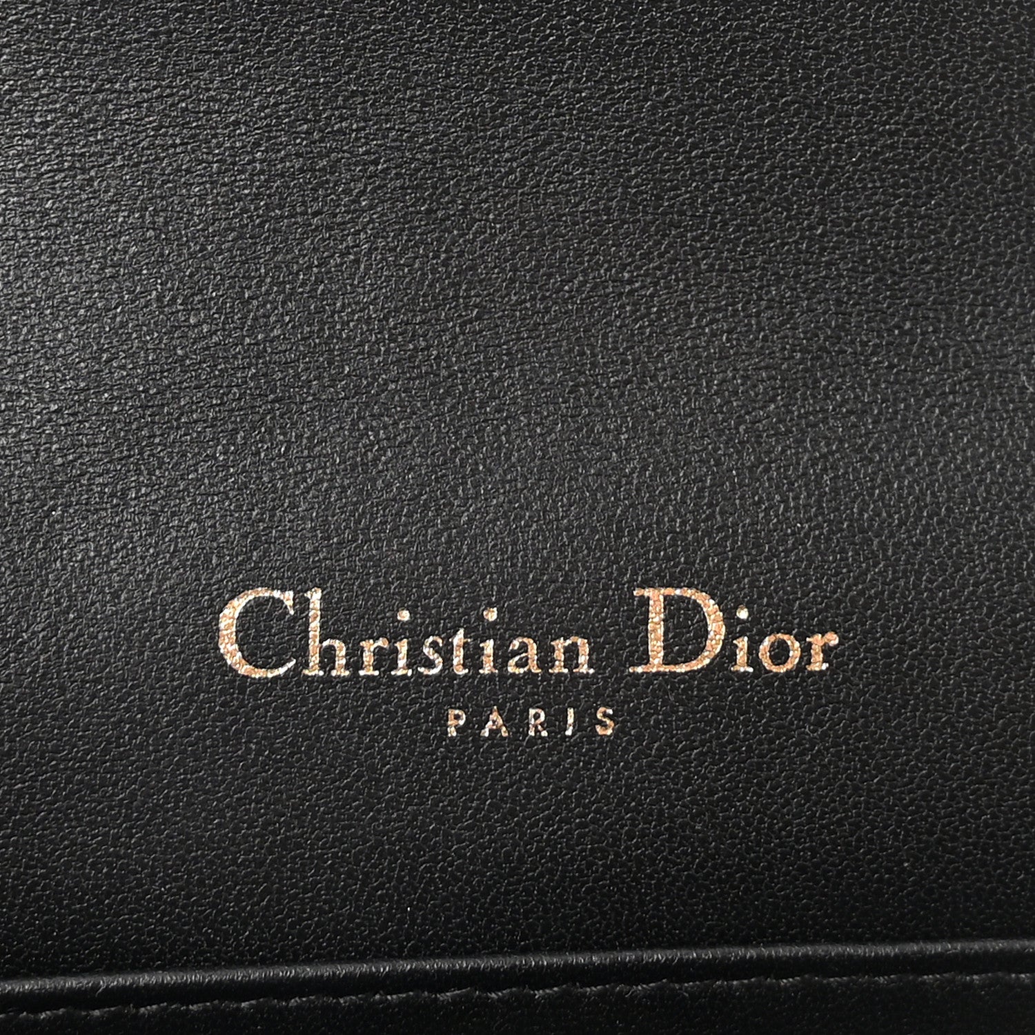 Lambskin Cannage Lady Dior Pouch Black