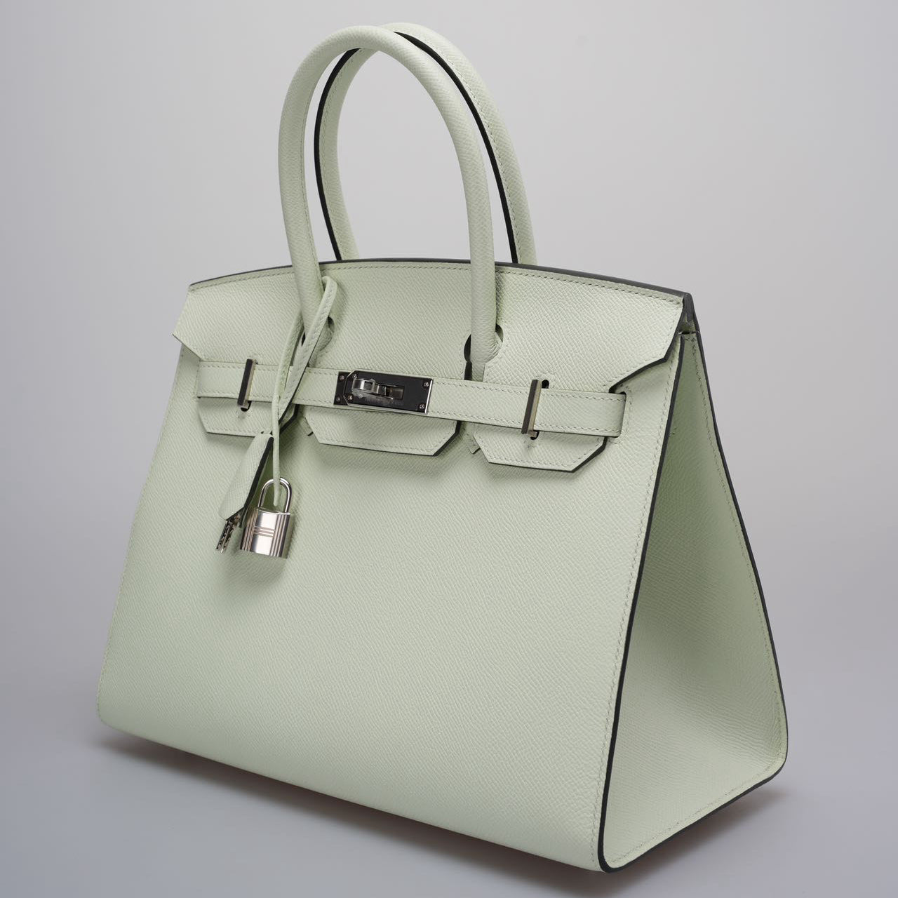 Part 1 Hermes Birkin Sellier 30 Bag In Vert Fizz Epsom Leather With Palladium Hardware from 2023