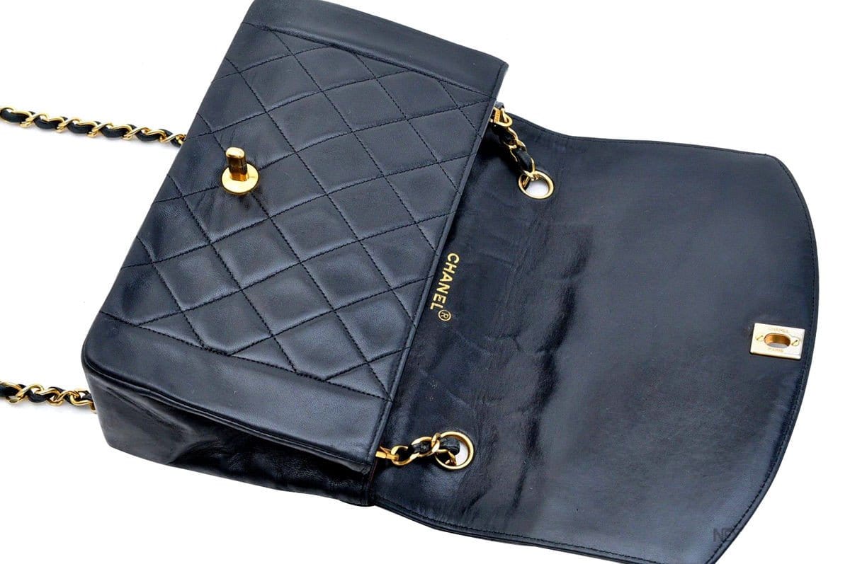Chanel Shoulder Bag - Vintage Chanel Lambskin Chain Bag