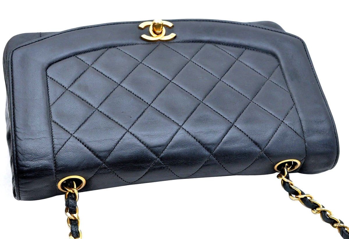 Chanel Shoulder Bag - Vintage Chanel Lambskin Chain Bag
