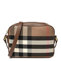 Calfskin House Check Camera Bag Earth