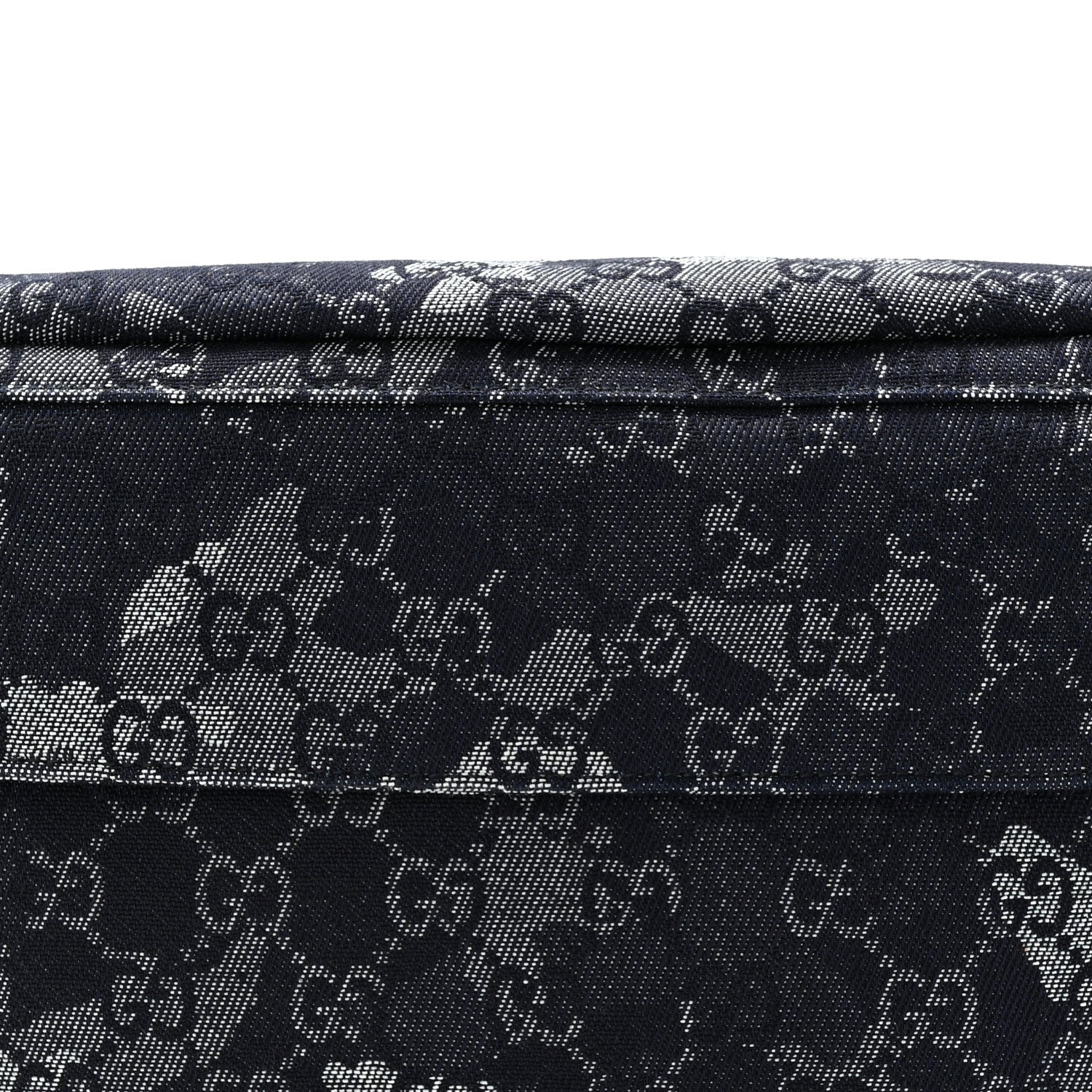 Denim Monogram Web Belt Bag Blue Multicolor