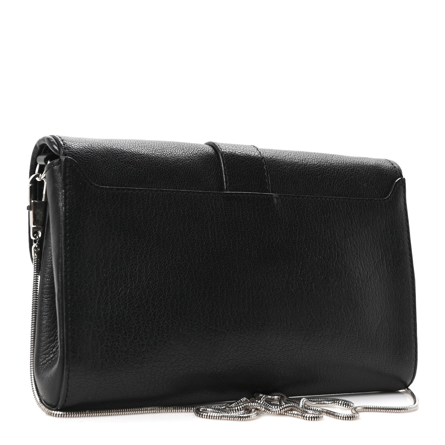 Sugar Goatskin Obsedia Chain Shoulder Bag Black