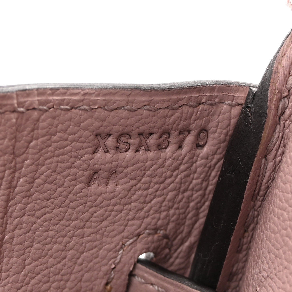 Veau Tadelakt Birkin 30 Glycine