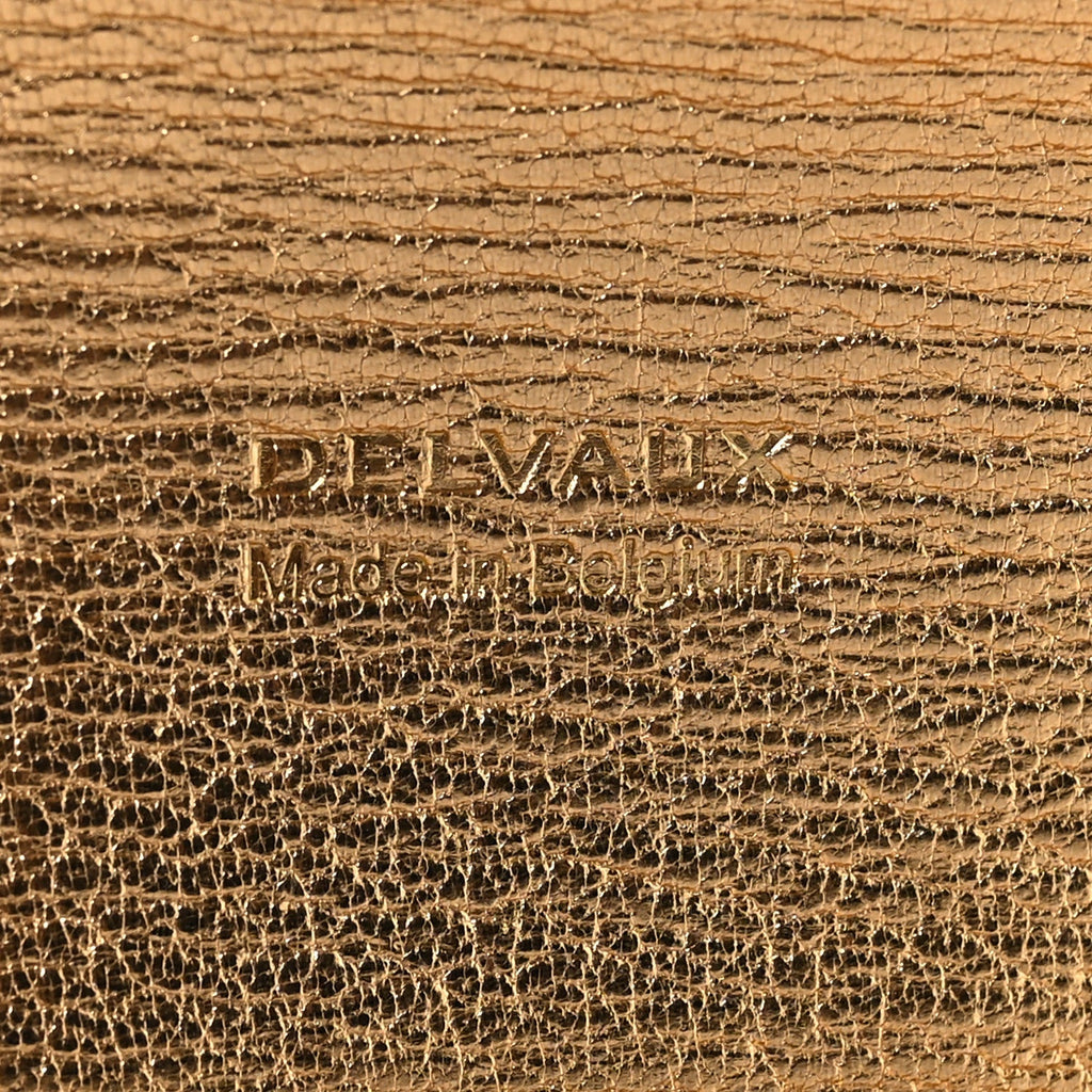Metallic Rodeo Calfskin Brillant Wallet On Chain Satin Gold