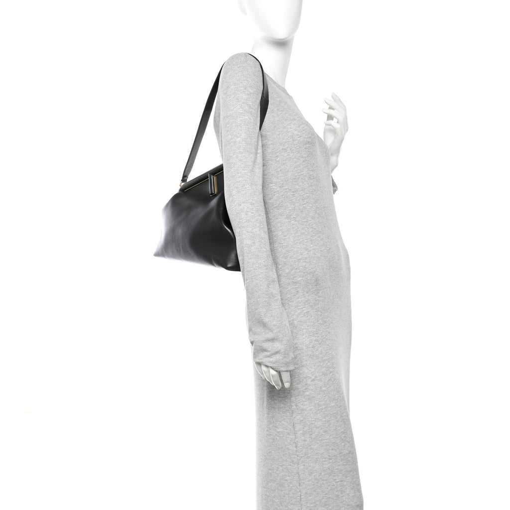 Shiny Nappa Medium Fendi First Black