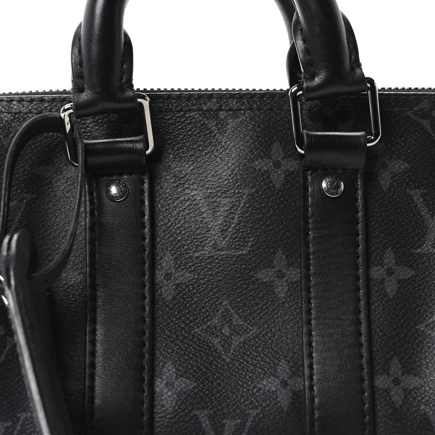Reverse Monogram Eclipse Keepall XS Black