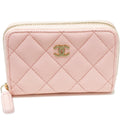 Chanel Caviar Skin Classic Zip Coin Purse Coin Case AP0216