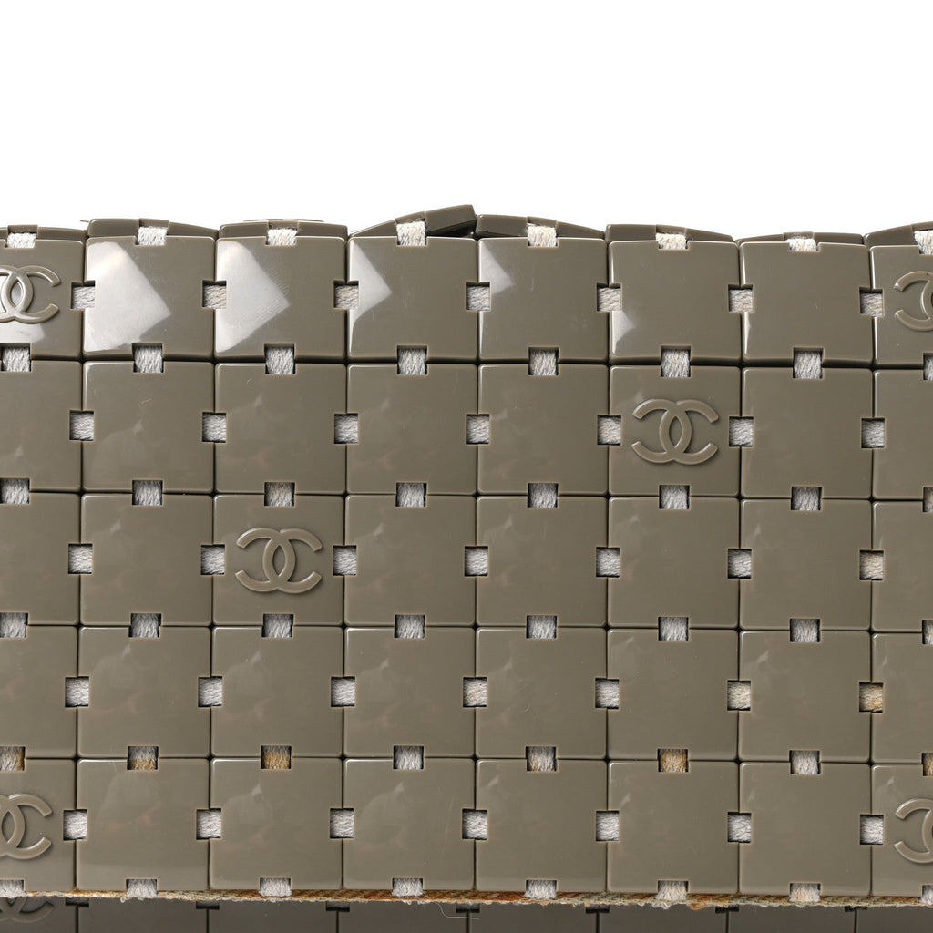 Tweed Resin Tile Flap Green