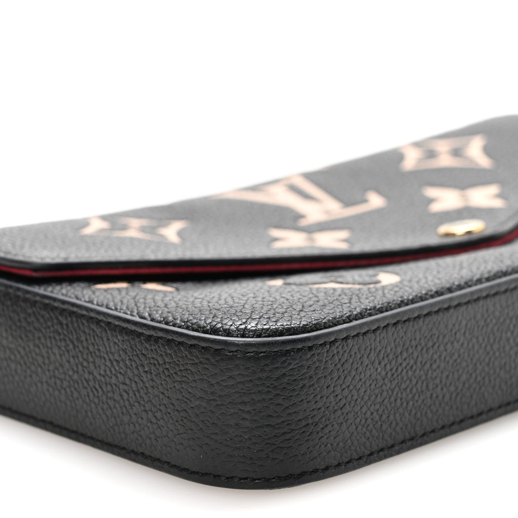 Empreinte Monogram Giant Felicie Pochette Black Beige