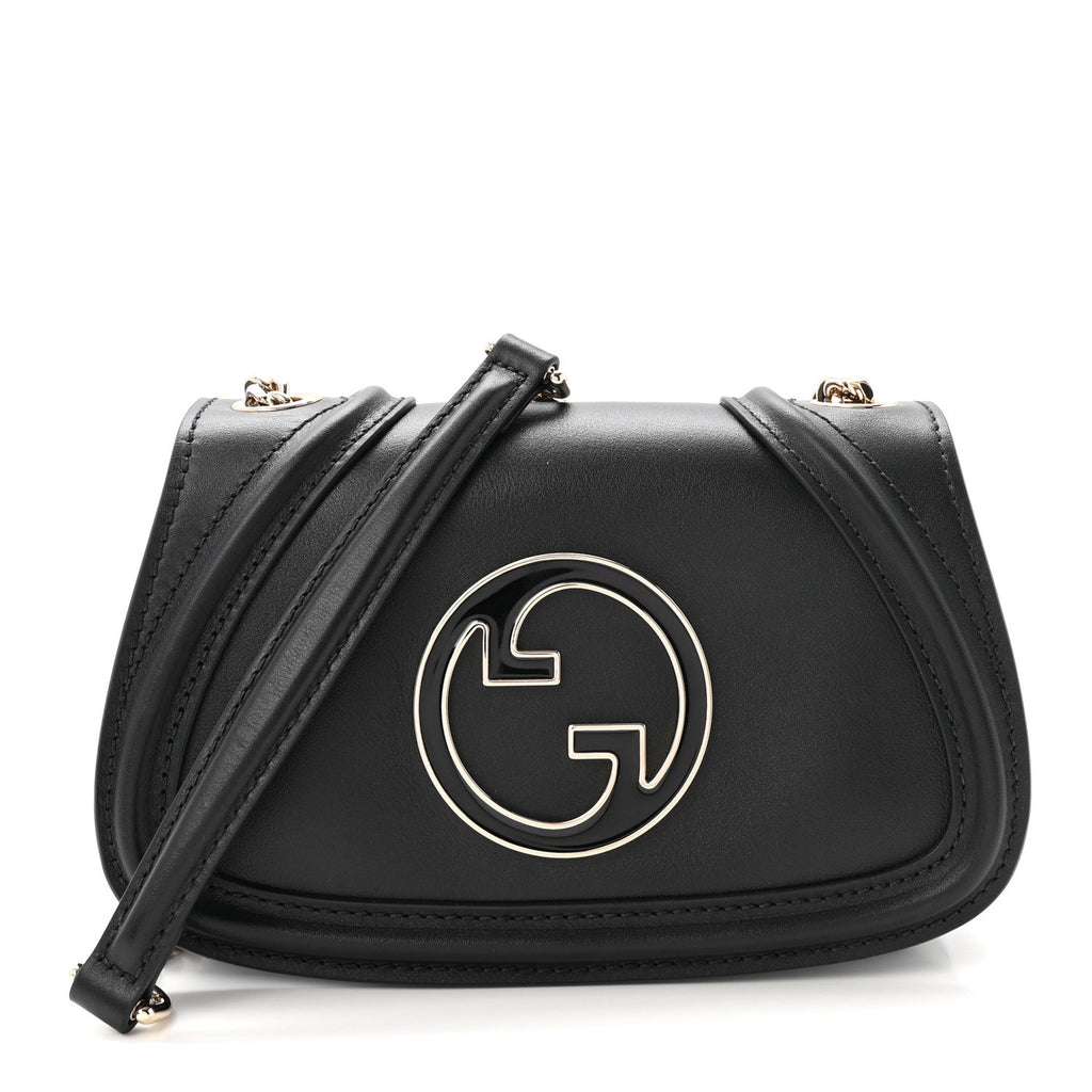 Calfskin Blondie Small Shoulder Bag Black