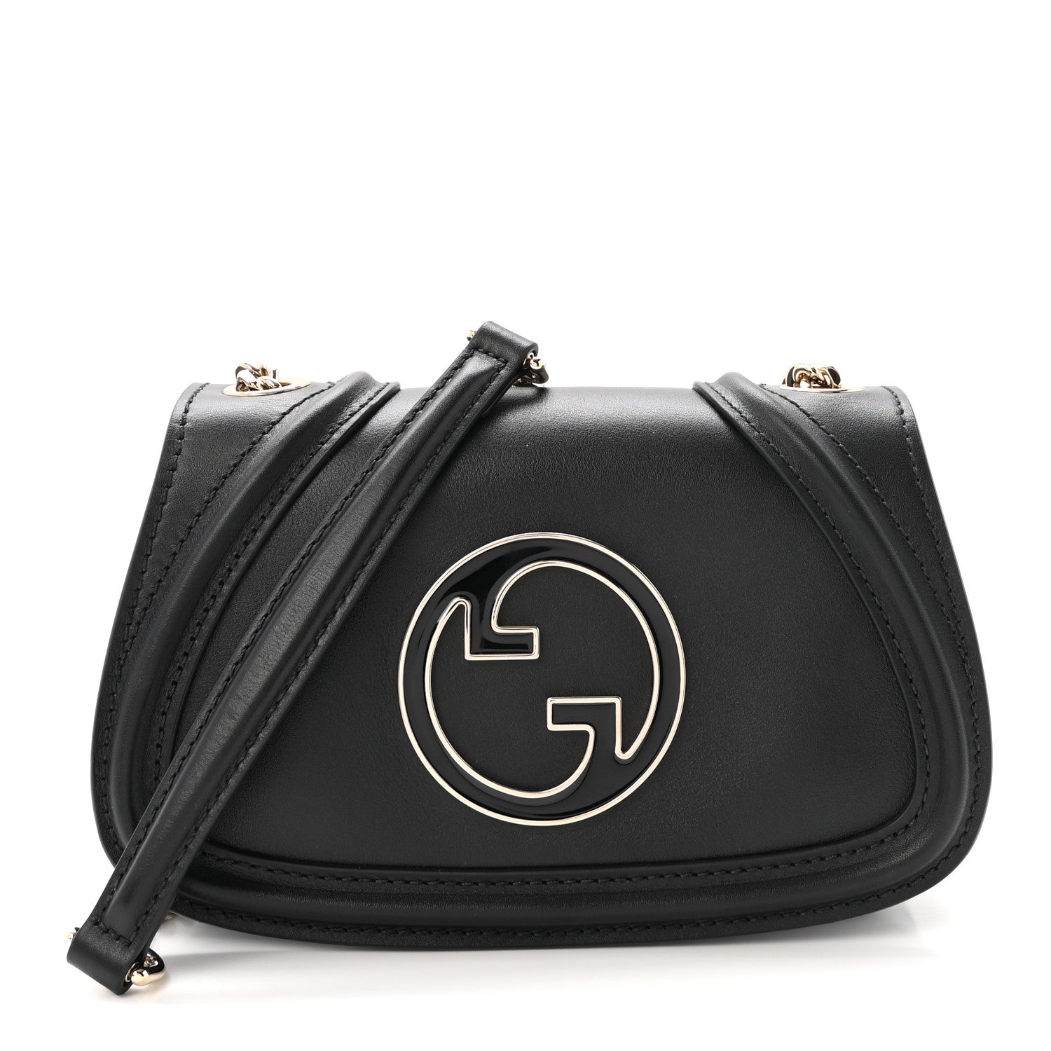Calfskin Blondie Small Shoulder Bag Black