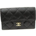 Chanel Card Case Caviar Leather Card Case
