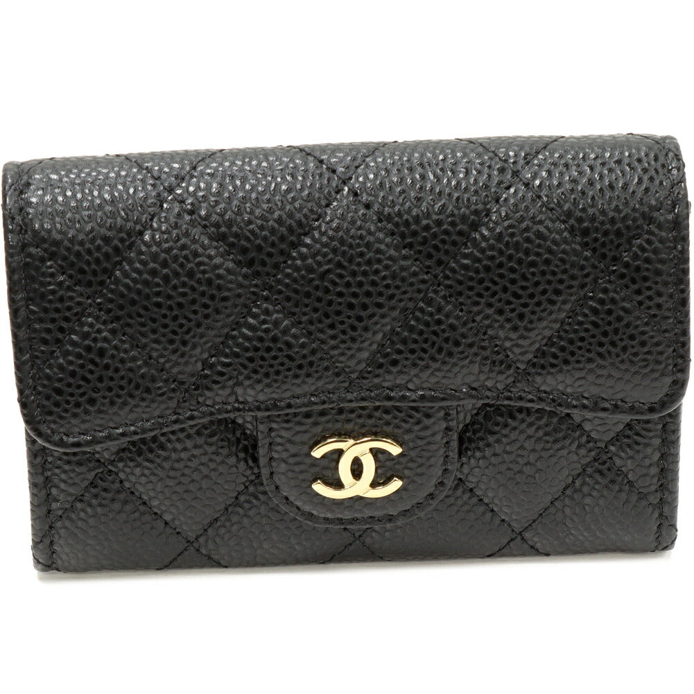 Chanel Card Case Caviar Leather Card Case