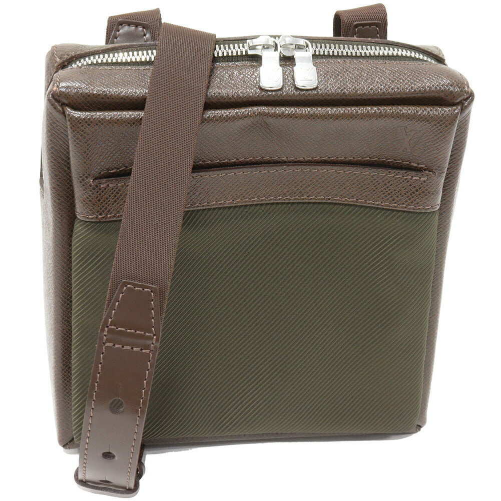 Louis Vuitton Taiga Leather Nylon Shoulder Bag