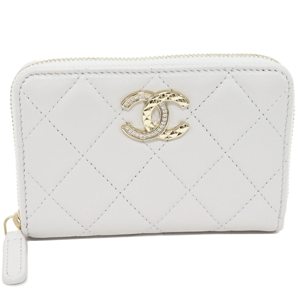 Chanel Matelassé Lambskin Card Coin Purse