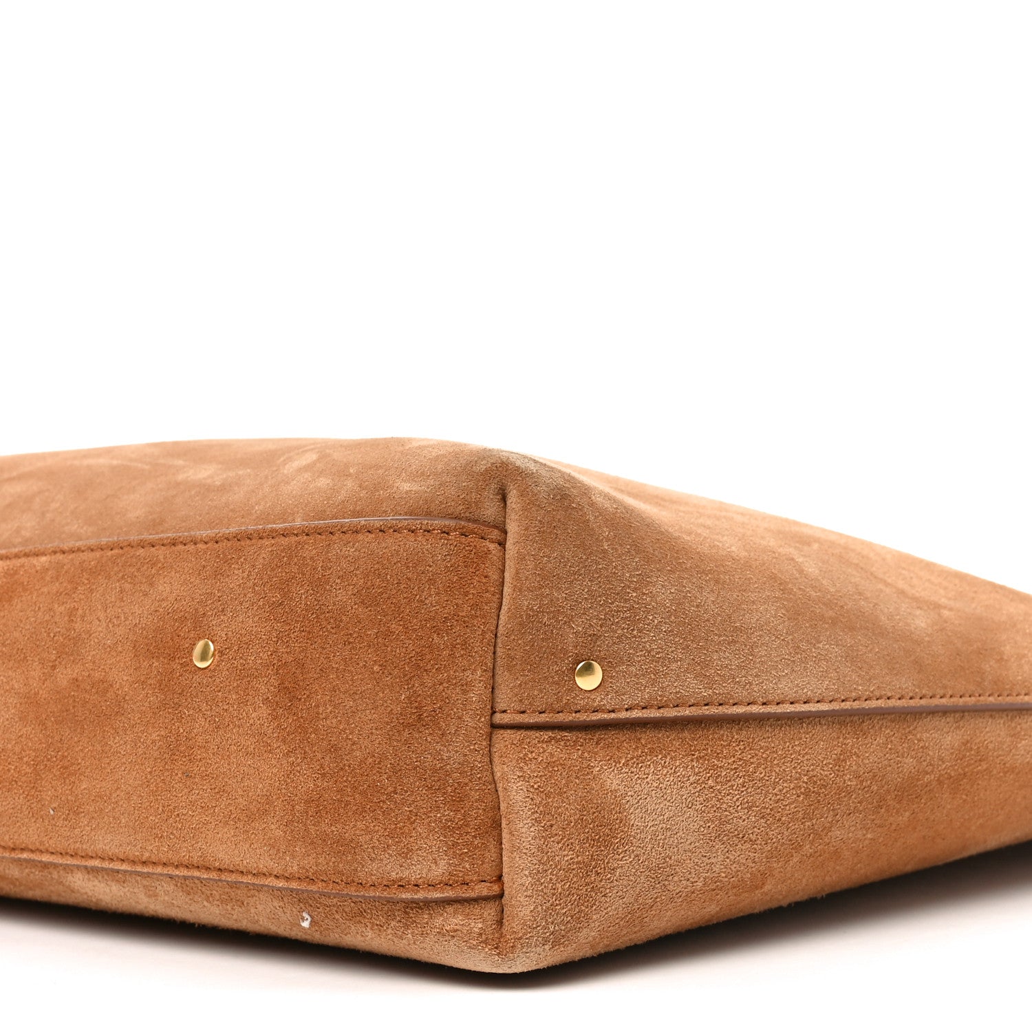 Suede Calfskin Marcie Hobo Bag Black Tan