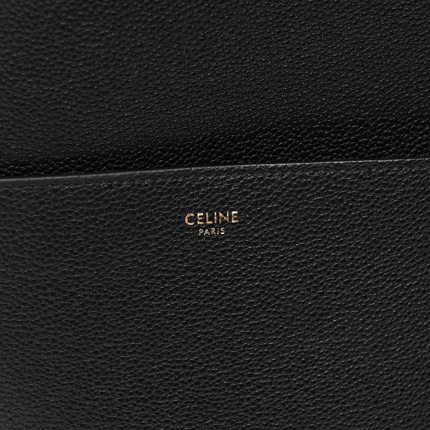 Soft Grained Calfskin Sangle Bucket Bag Black