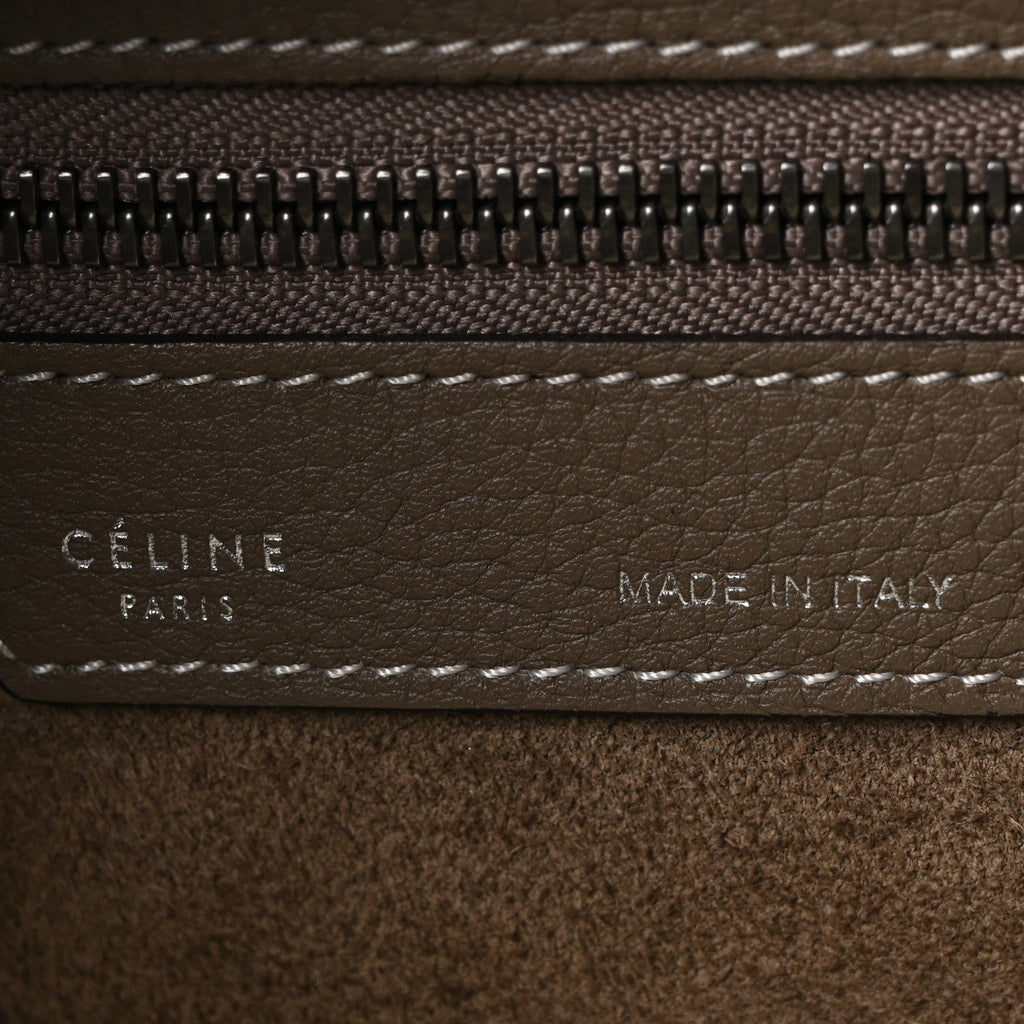 Drummed Calfskin Micro Luggage Souris