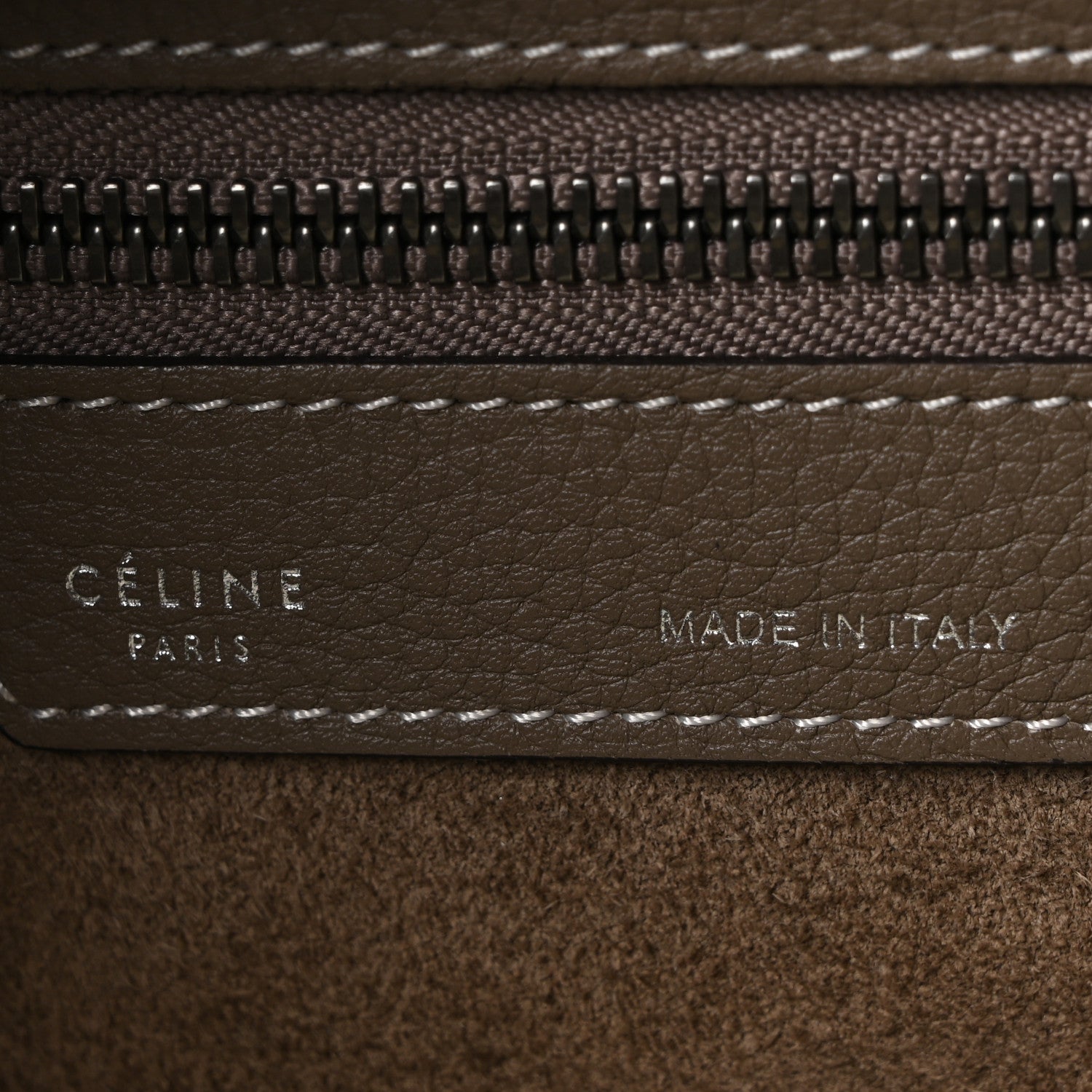 Drummed Calfskin Micro Luggage Souris